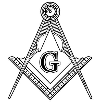 cyrkiel i węgielnica symbol masoński illuminati